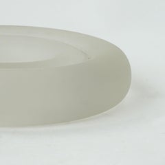 Enzo Mari Delos Ashray in vetro smerigliato per Danese, Italia 1979