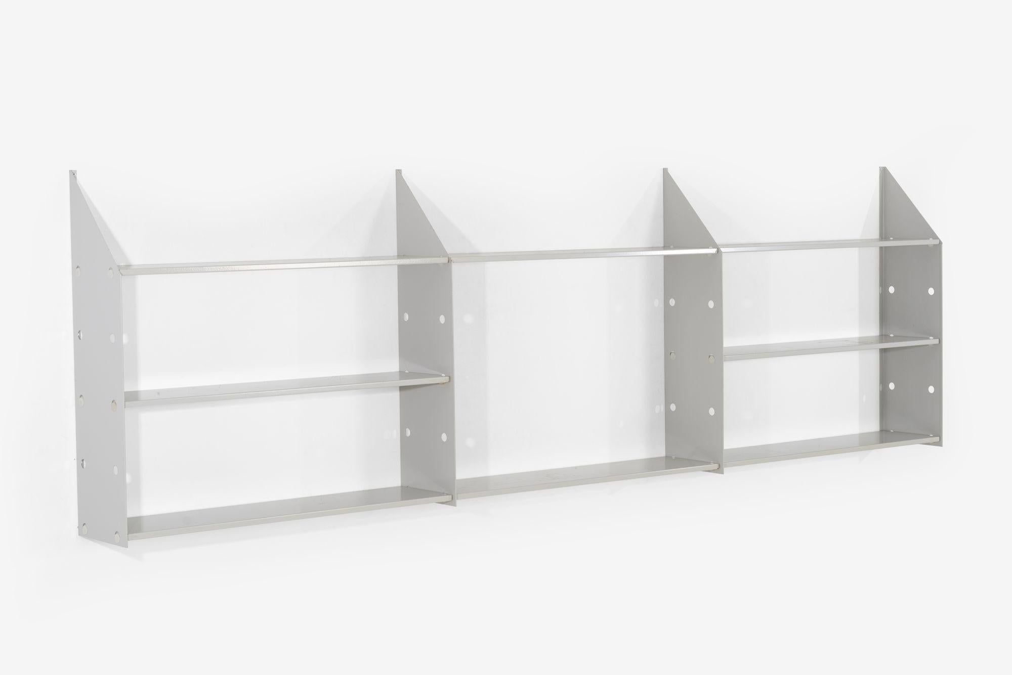Painted Enzo Mari Dima Modular Wall Shelving System For Sale