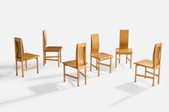 Enzo Mari, Dining Room Chairs, Plywood, Beech, Italy, 1980s