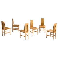 Enzo Mari, Sedie da sala da pranzo, compensato, Beeche, Italia, anni '80