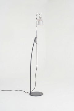 Lámpara de pie orientable «Alfiere» de Enzo Mari para Artemide, Italia, 1985