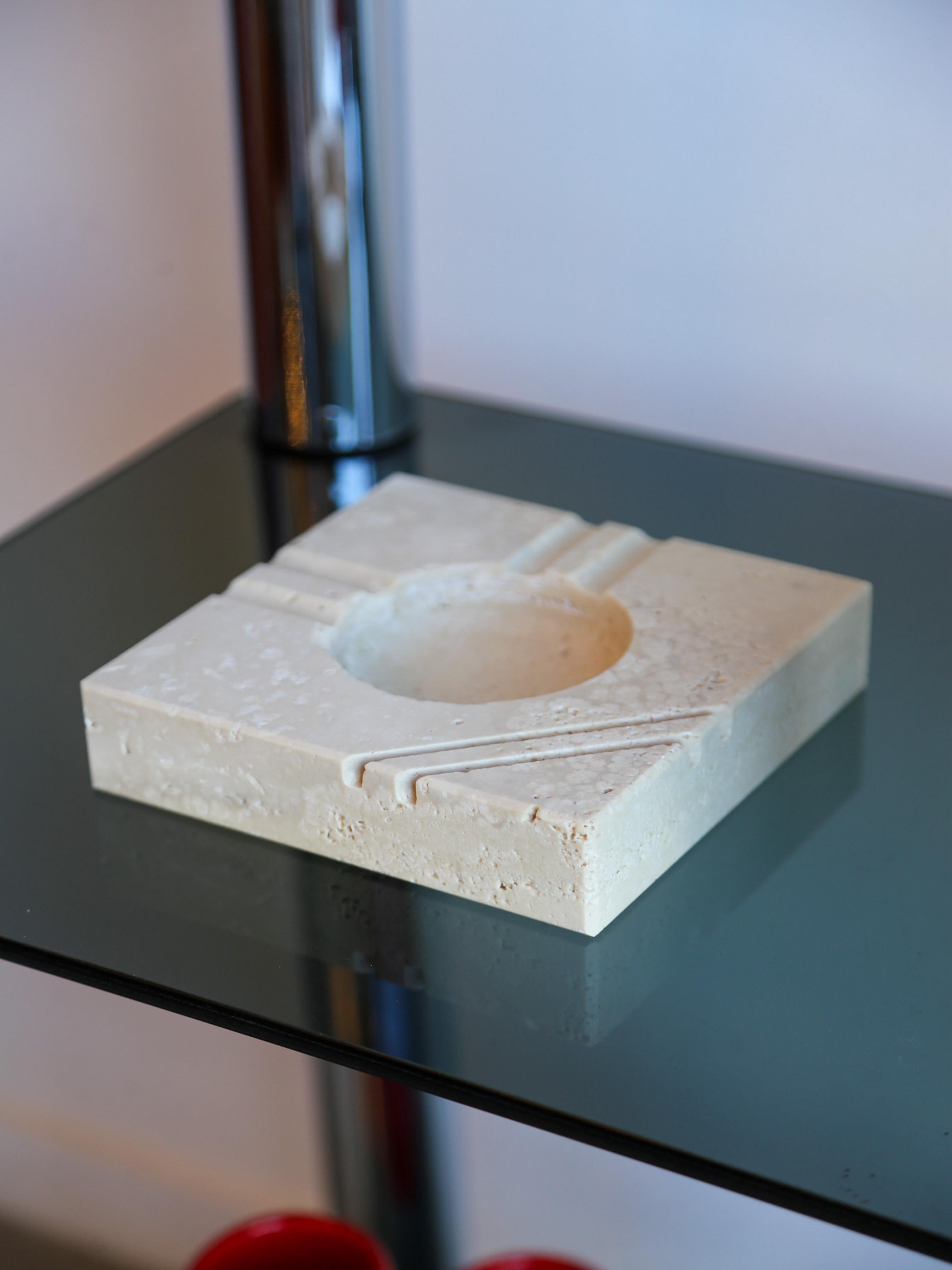 Late 20th Century Enzo Mari for Fratelli Mannelli Square Ashtray For Sale