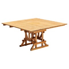 Vintage Enzo Mari for Simon International  'Ics' Table in Pine 