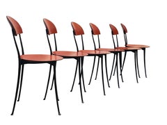 Enzo Mari for Zanotta Group of Six "Tonietta" Chairs, Italy 1980s