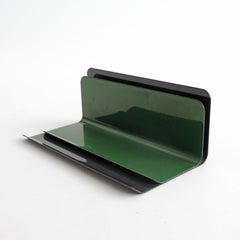 Enzo Mari Letter and Pen Holder for Danese 1962, in Blue and Green