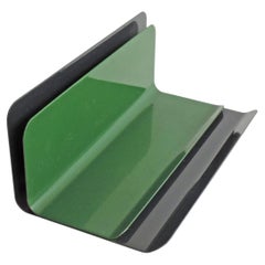 Enzo Mari Letter and Pen Holder for Danese 1962, in Blue and Green