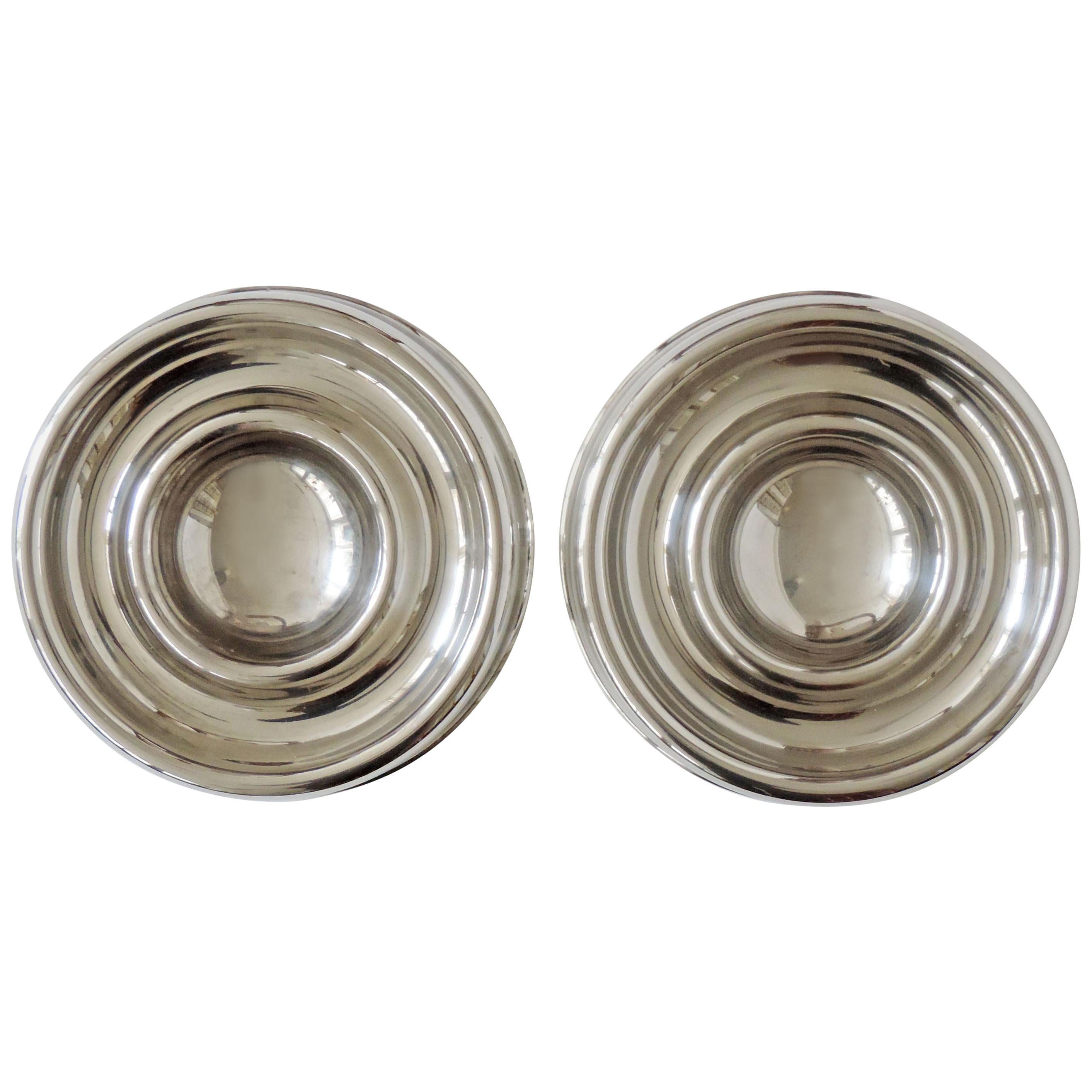 Enzo Mari Pair of Gaudalupa Ashtrays for Danese, Italy, 1972