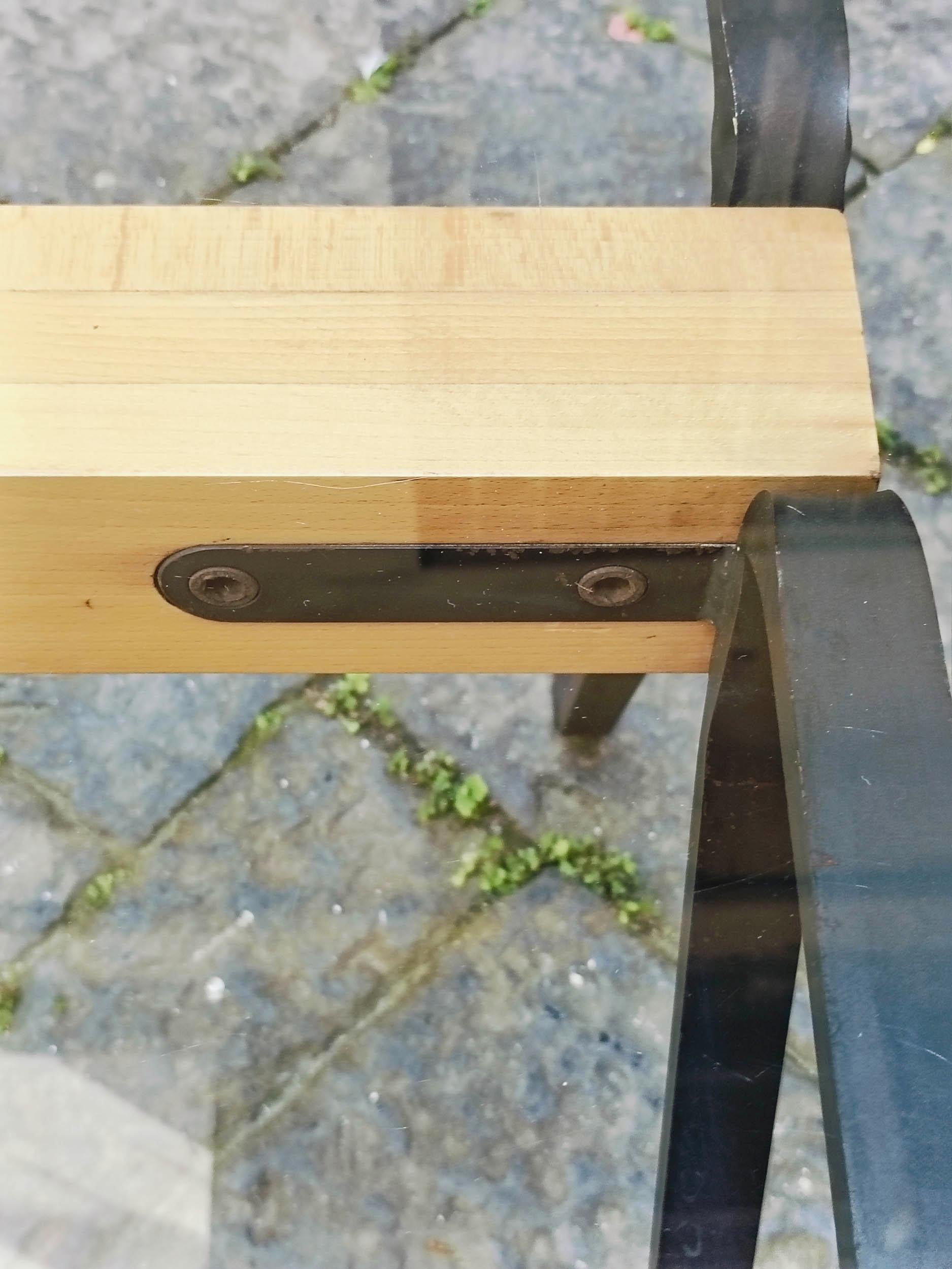 Steel Enzo Mari For Driade Rectangular Table 