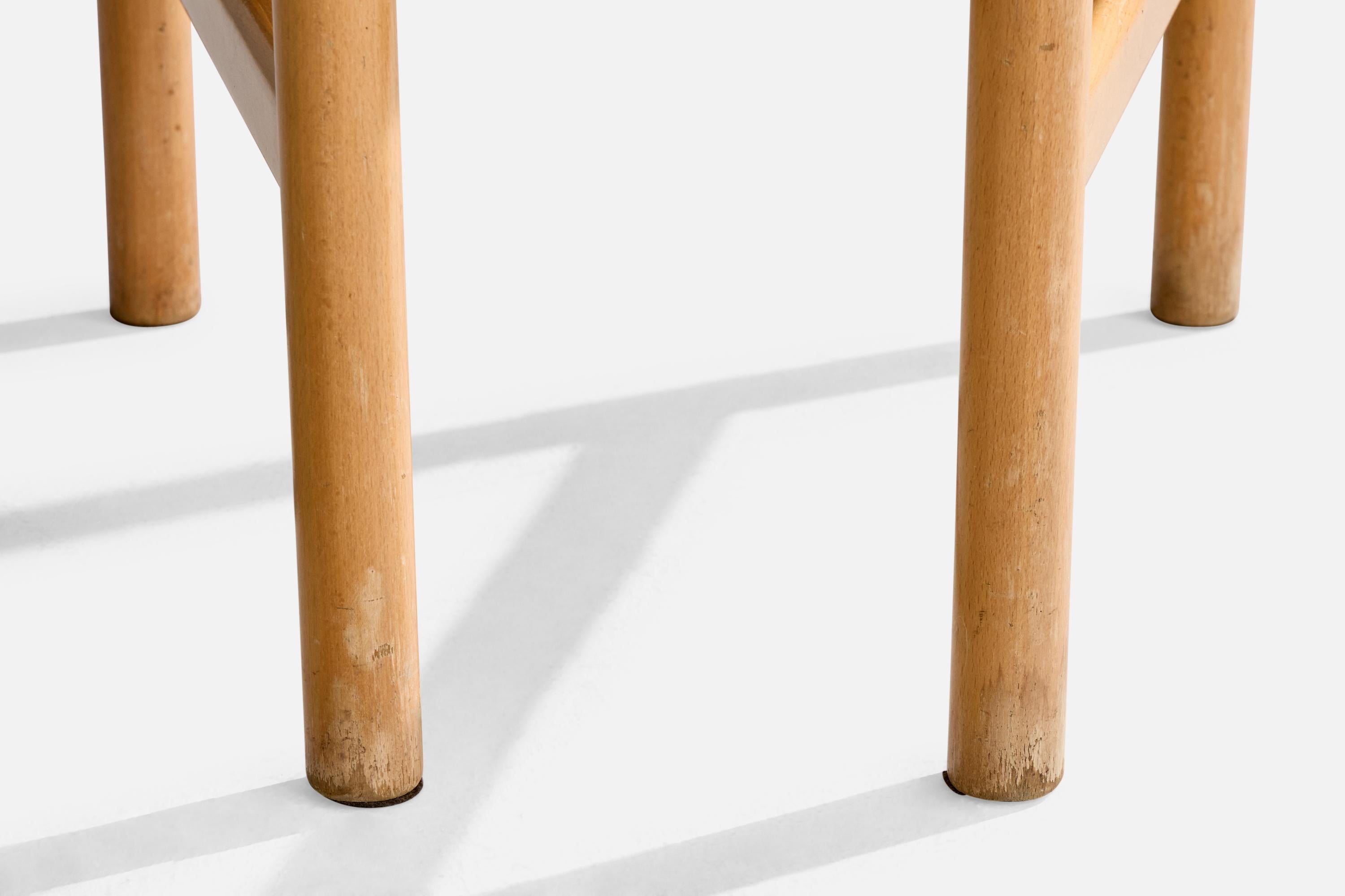 Enzo Mari, chaise d'appoint, contreplaqué, hêtre, Italie, années 1980 Bon état - En vente à High Point, NC