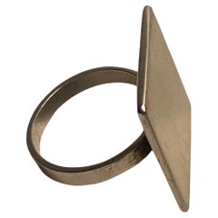 Enzo Mari silver ring from "Collezione Magic di Arnolfo di Cambio", 2001