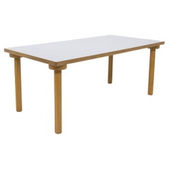 Enzo Mari Vintage Table in Wood with White Top