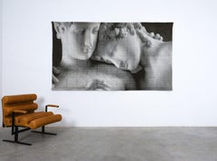 Enzo Mari Wall Hanging Quilted Tapestry Arazzo Canova Adone e Venere, Italy