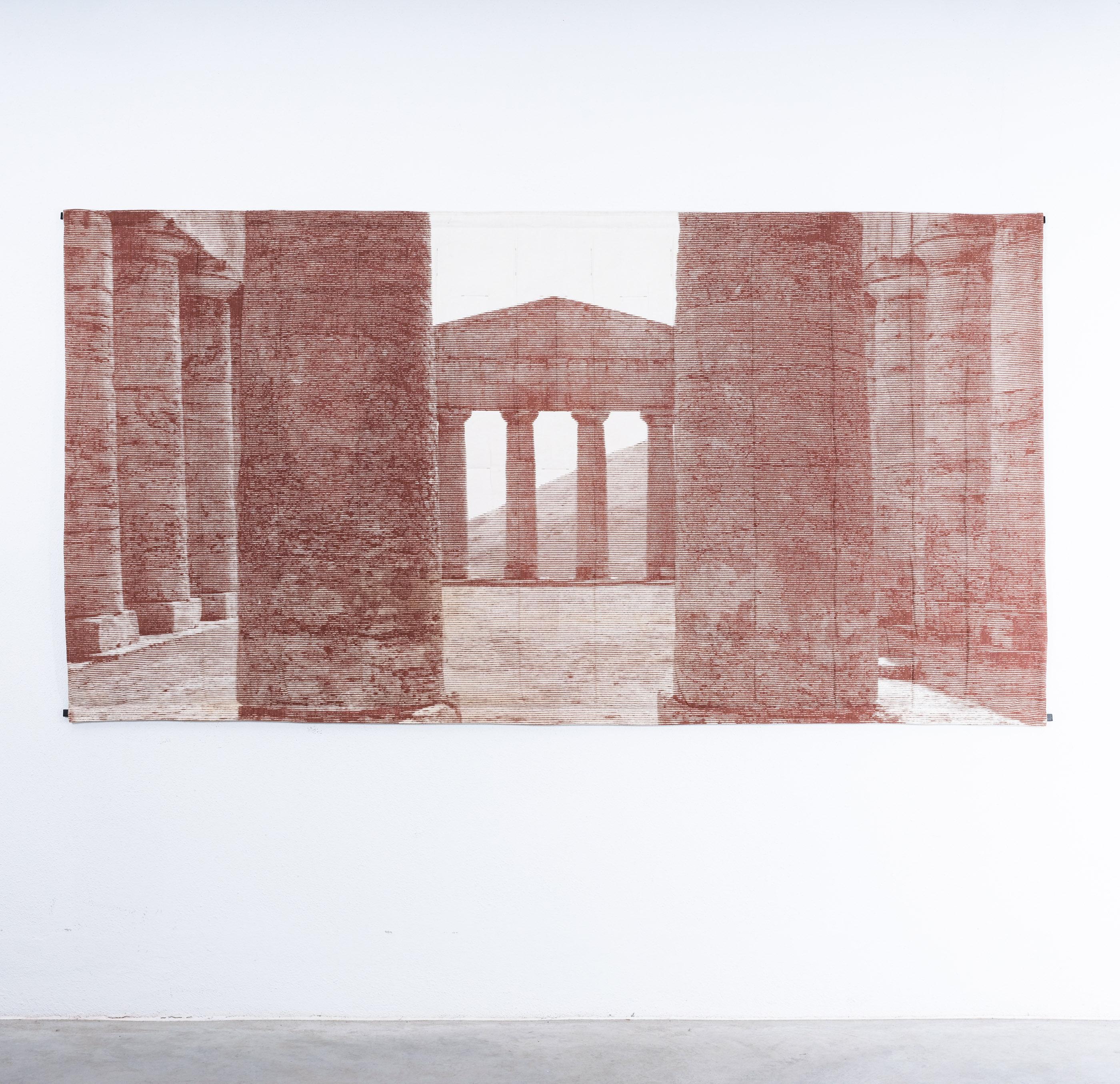 Modern Enzo Mari Wall Hanging Tapestry Arazzo Segesta, Italy, 1991