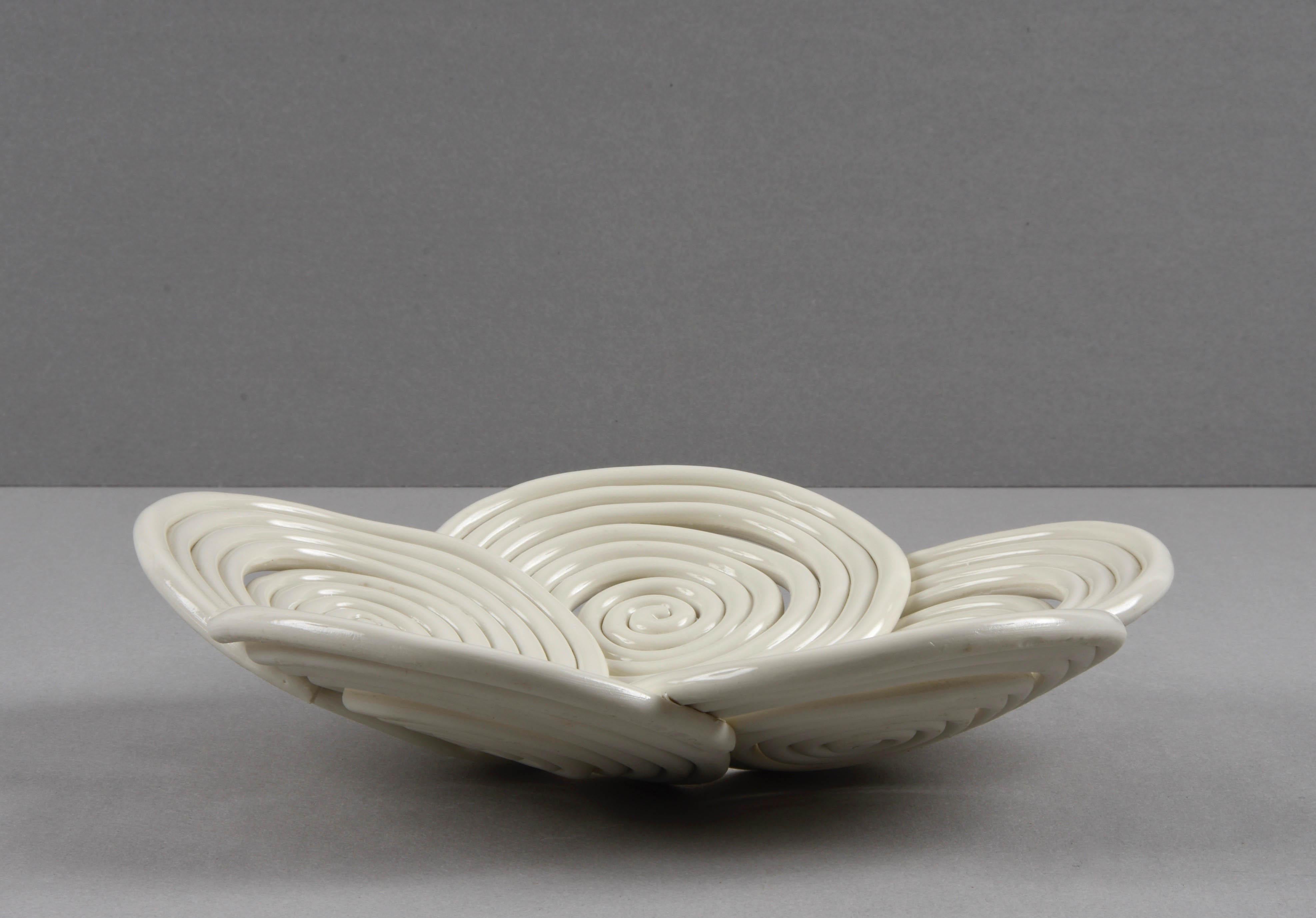 20th Century Enzo Mari White Porcelain 