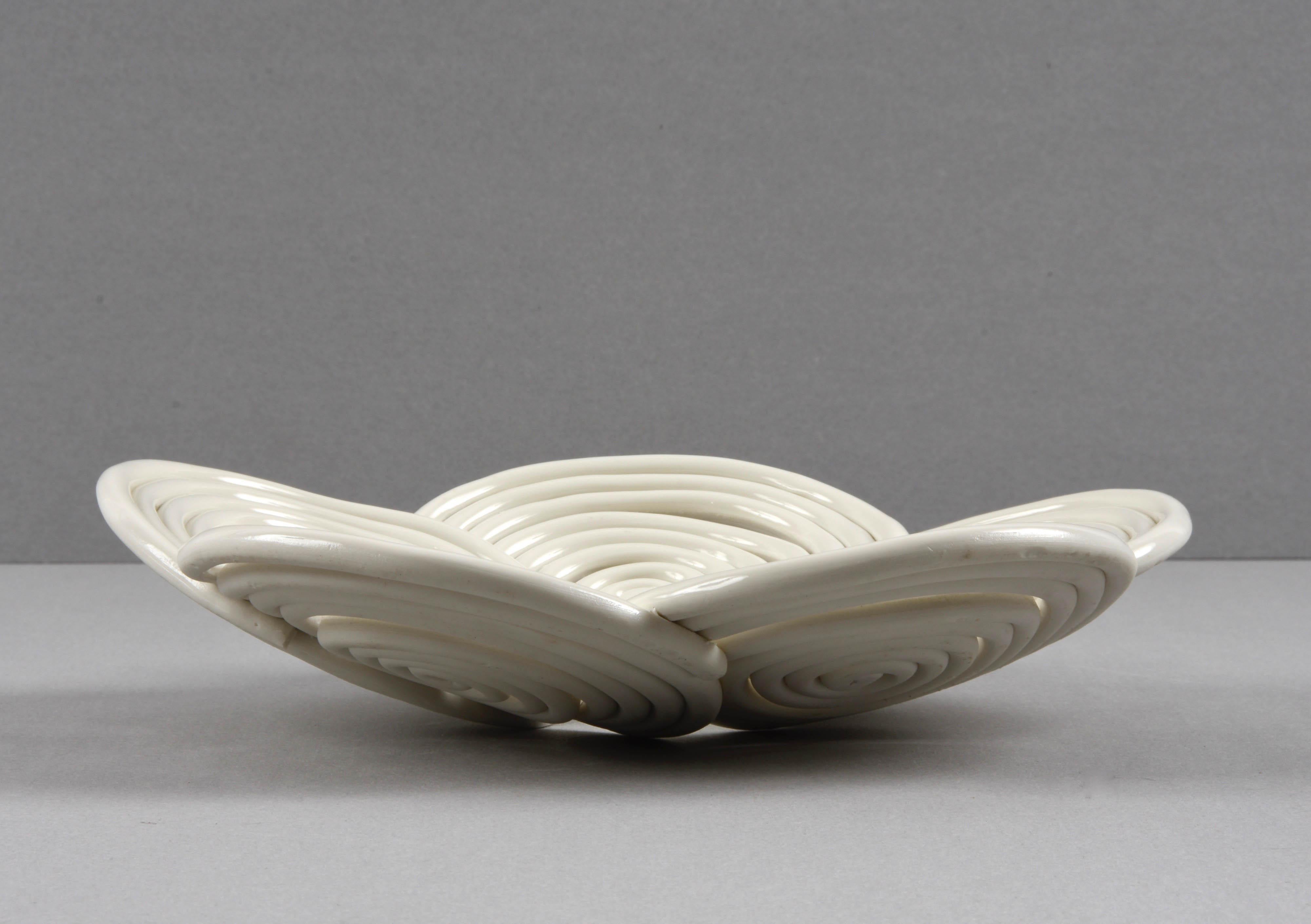 Ceramic Enzo Mari White Porcelain 