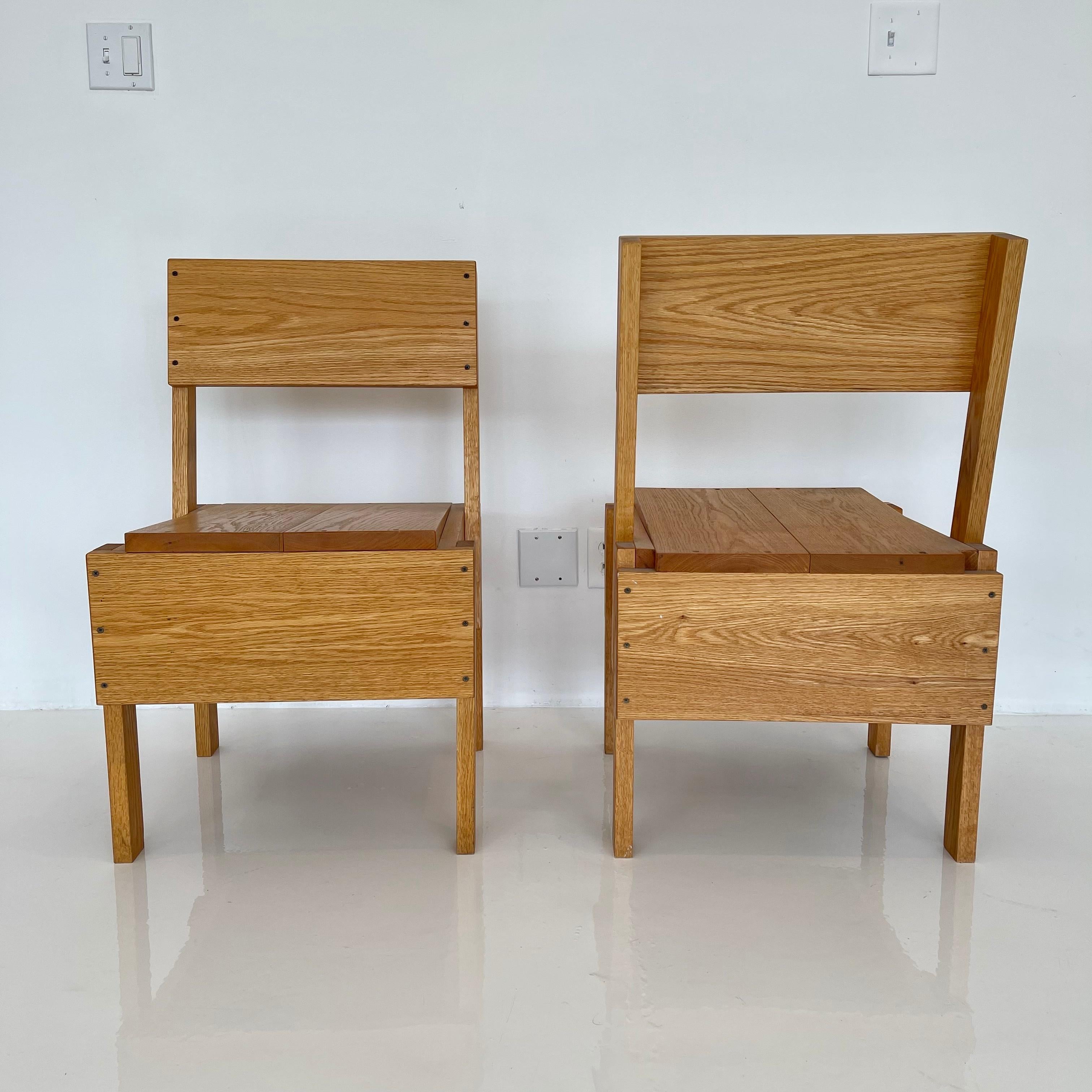 Enzo Mari Wood Chairs In Good Condition In Los Angeles, CA