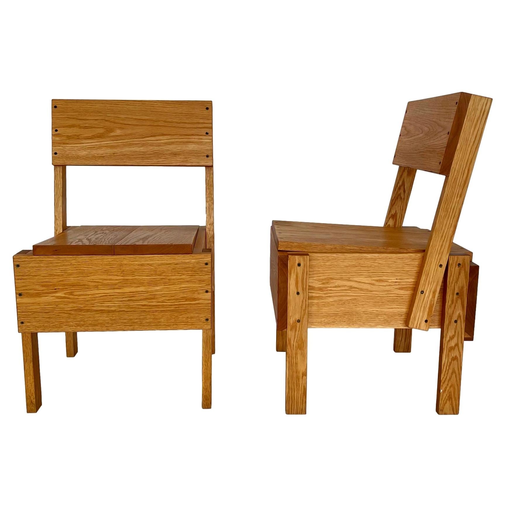 Enzo Mari Wood Chairs