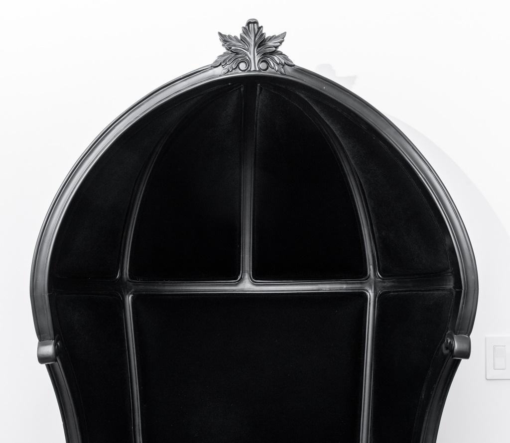 Modern Enzo Modani Ebonized Louis XV Style Porter's Chair