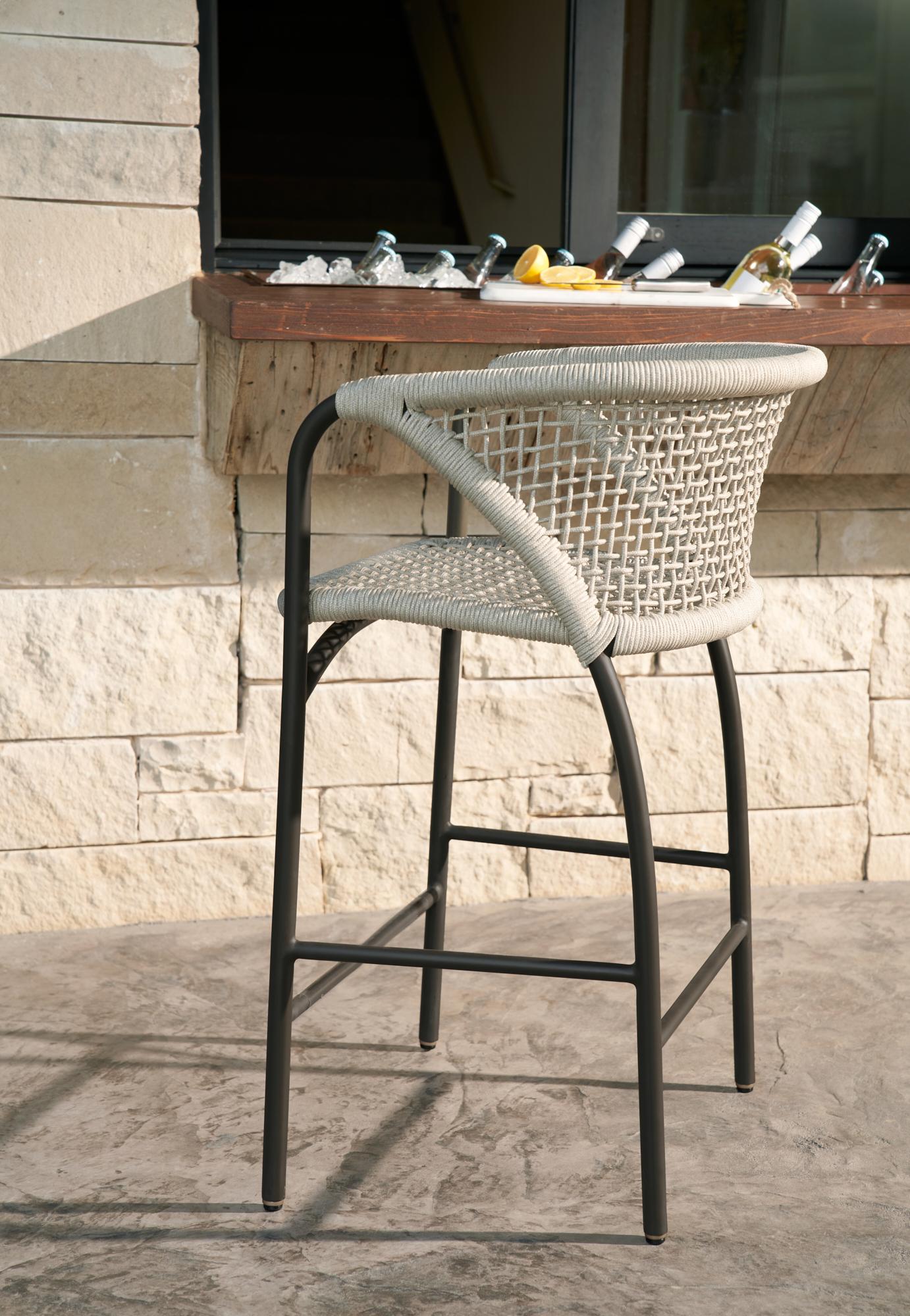 Enzo Outdoor Counter Stool FSS01 - Buff, Rope en vente 5