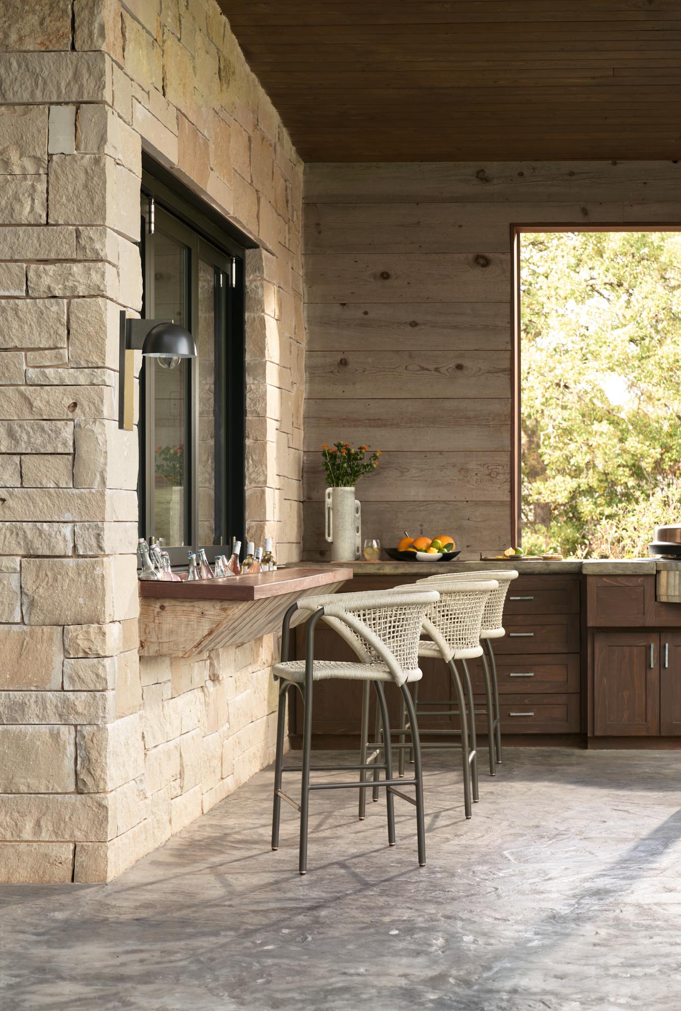 Enzo Outdoor Counter Stool FSS01 - Buff, Rope en vente 6