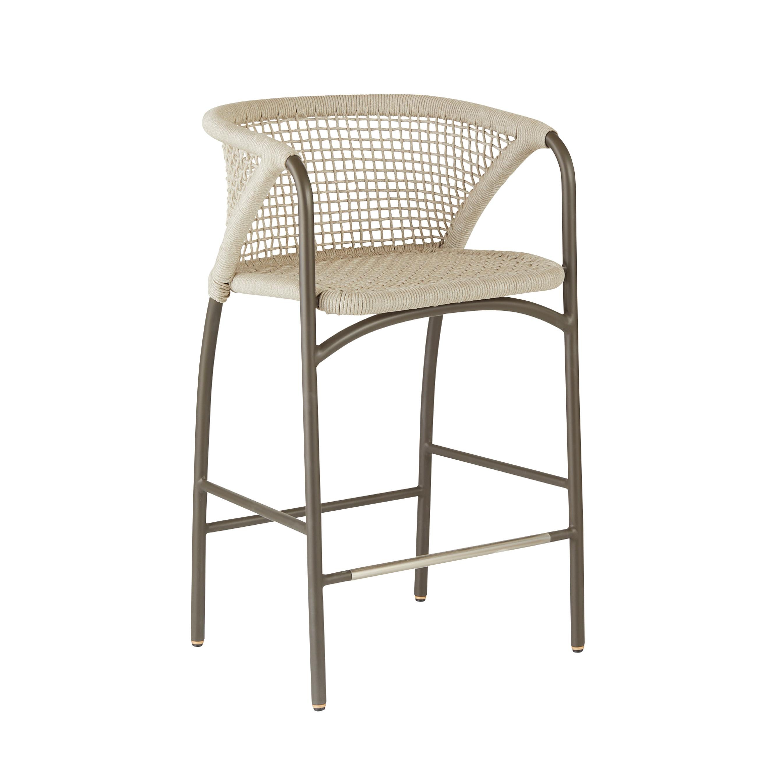 Enzo Outdoor Counter Stool FSS01 - Buff, Rope en vente 14