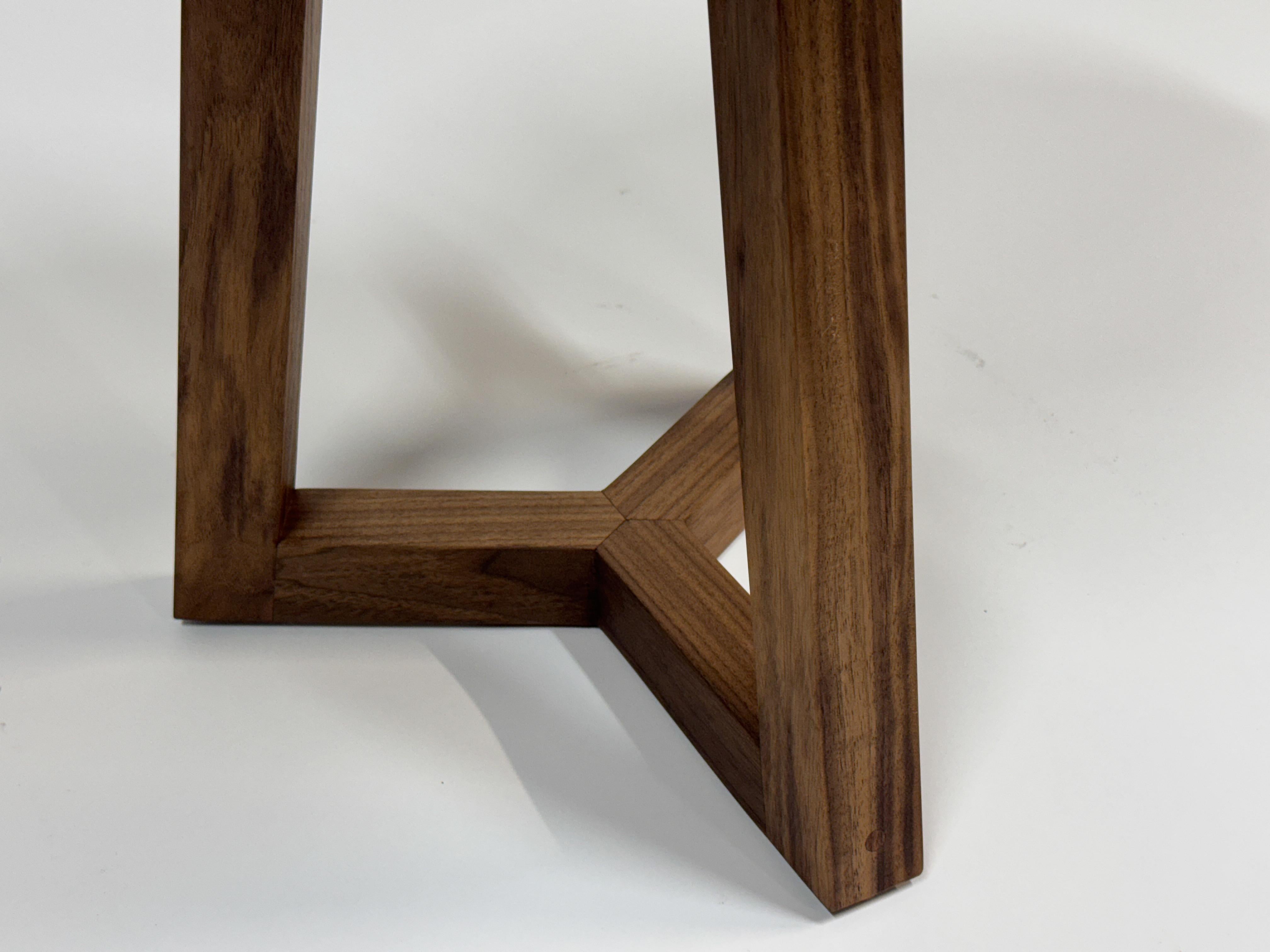 ENZO Round Side Table, Solid Wood End Table, Pedestal Table, Custom Table For Sale 6