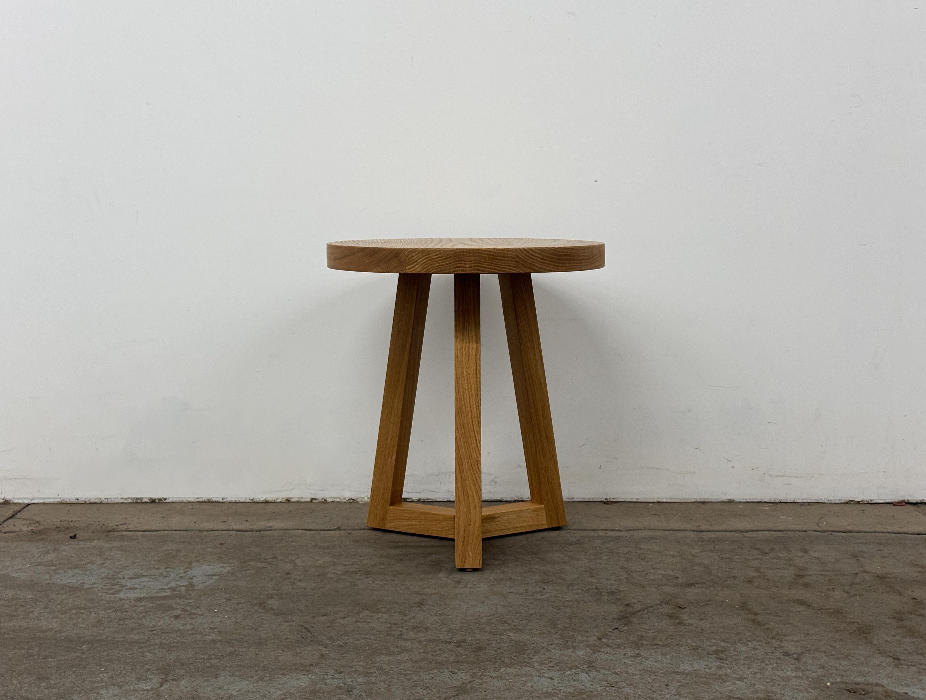 ENZO Round Side Table, Solid Wood End Table, Pedestal Table, Custom Table For Sale 7
