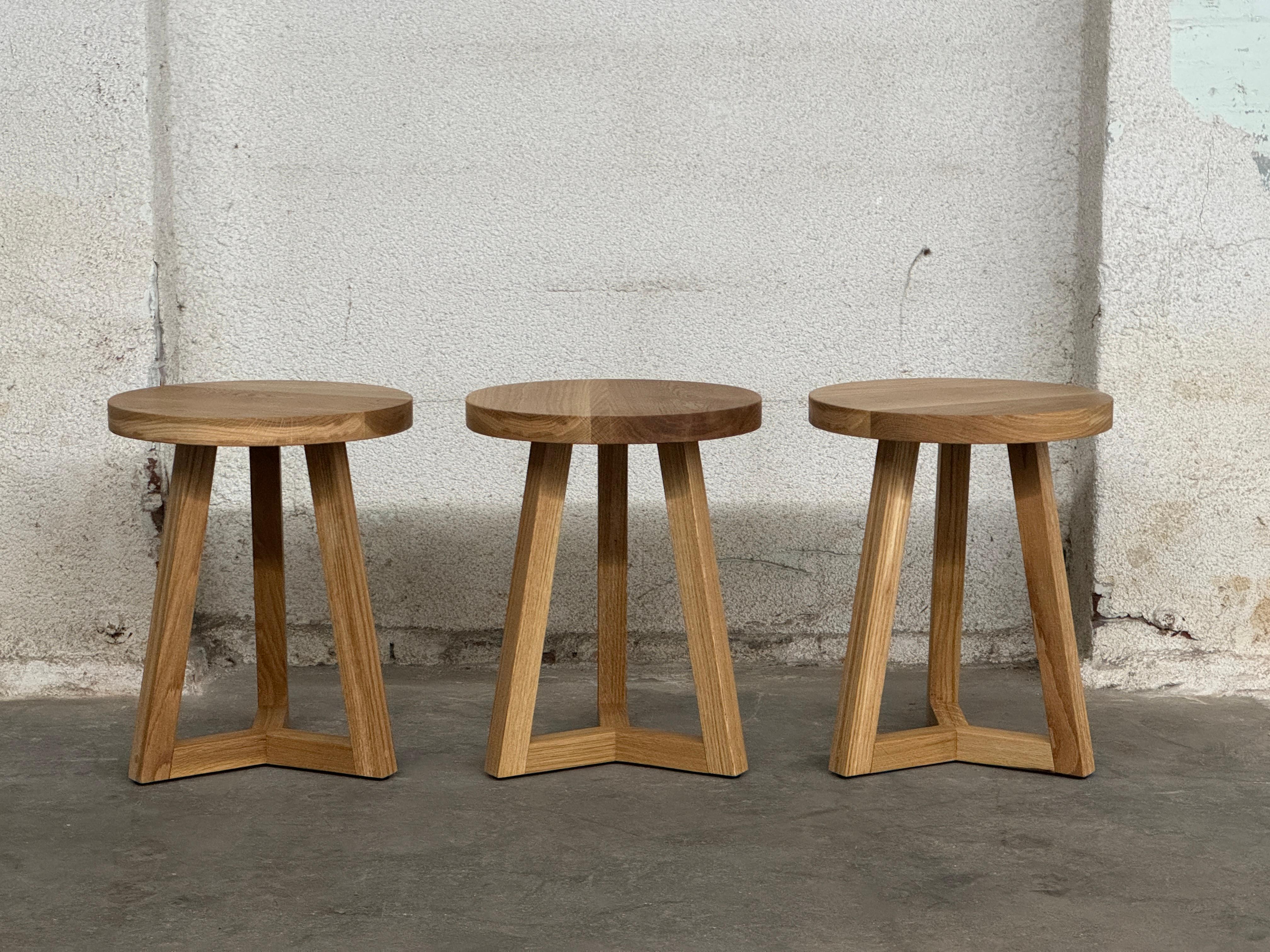 ENZO Round Side Table, Solid Wood End Table, Pedestal Table, Custom Table For Sale 11