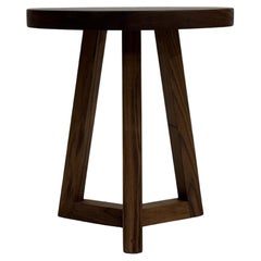 Tavolino rotondo ENZO, tavolino in legno massiccio, tavolo con piedistallo, tavolo personalizzato