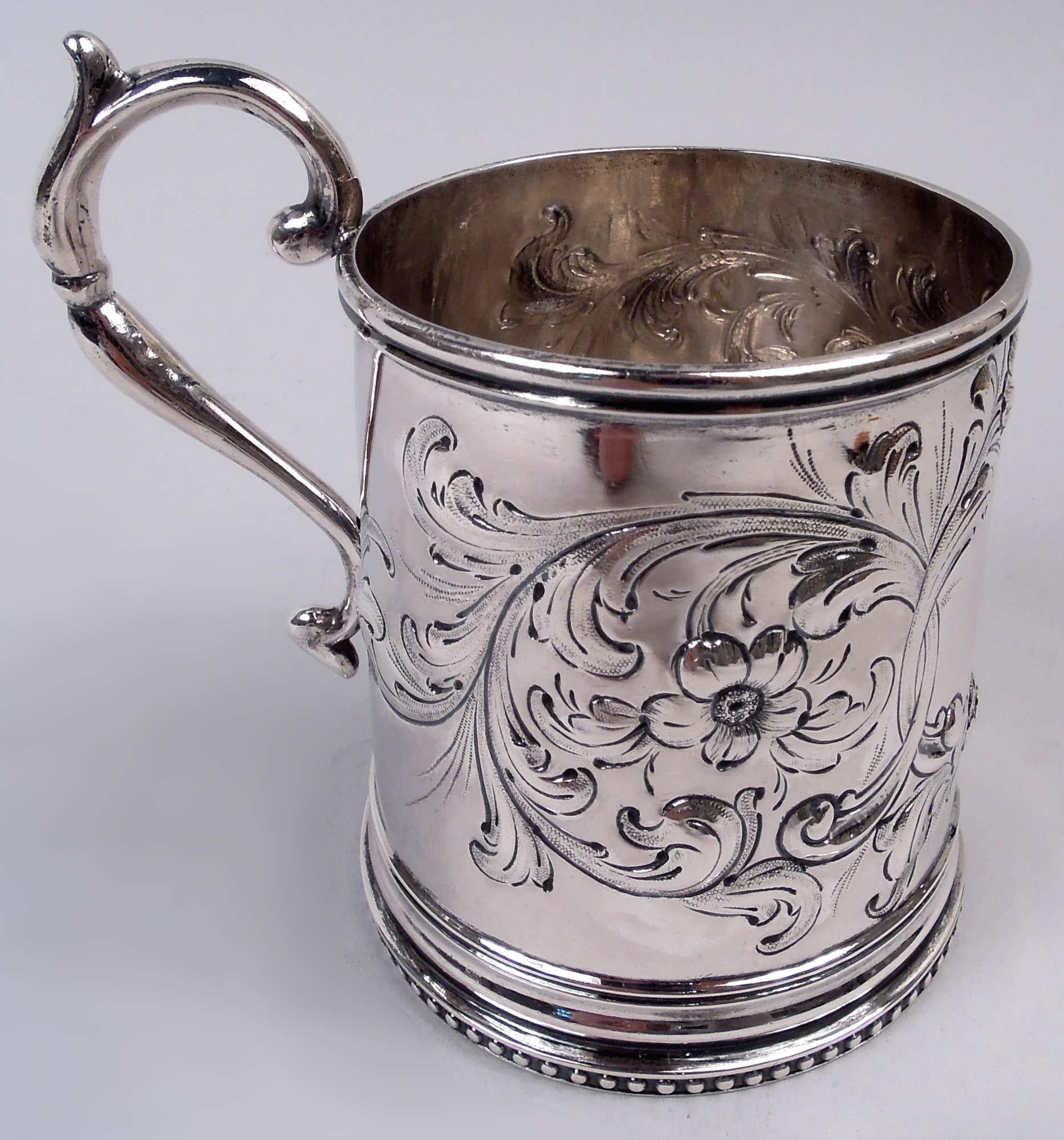 Eoff & Shepard New York viktorianischen klassischen Münze Silber Baby Cup (Viktorianisch) im Angebot