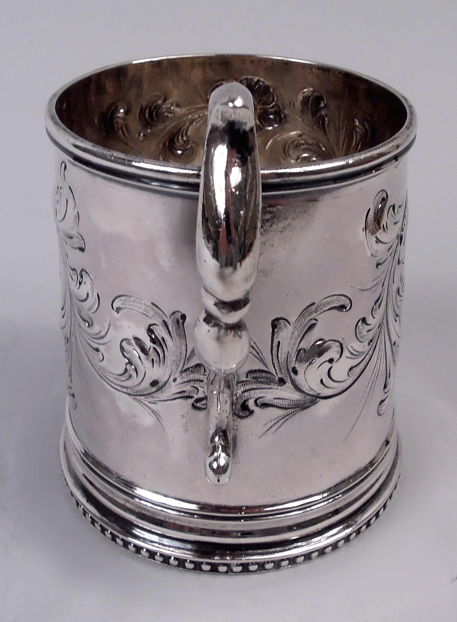 Eoff & Shepard New York viktorianischen klassischen Münze Silber Baby Cup (amerikanisch) im Angebot