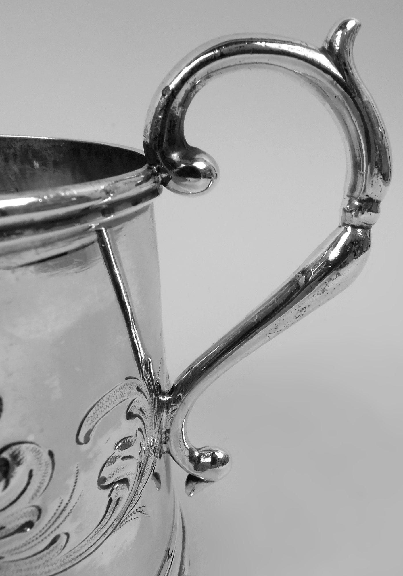 Eoff & Shepard New York viktorianischen klassischen Münze Silber Baby Cup (Perlenbesetzt) im Angebot