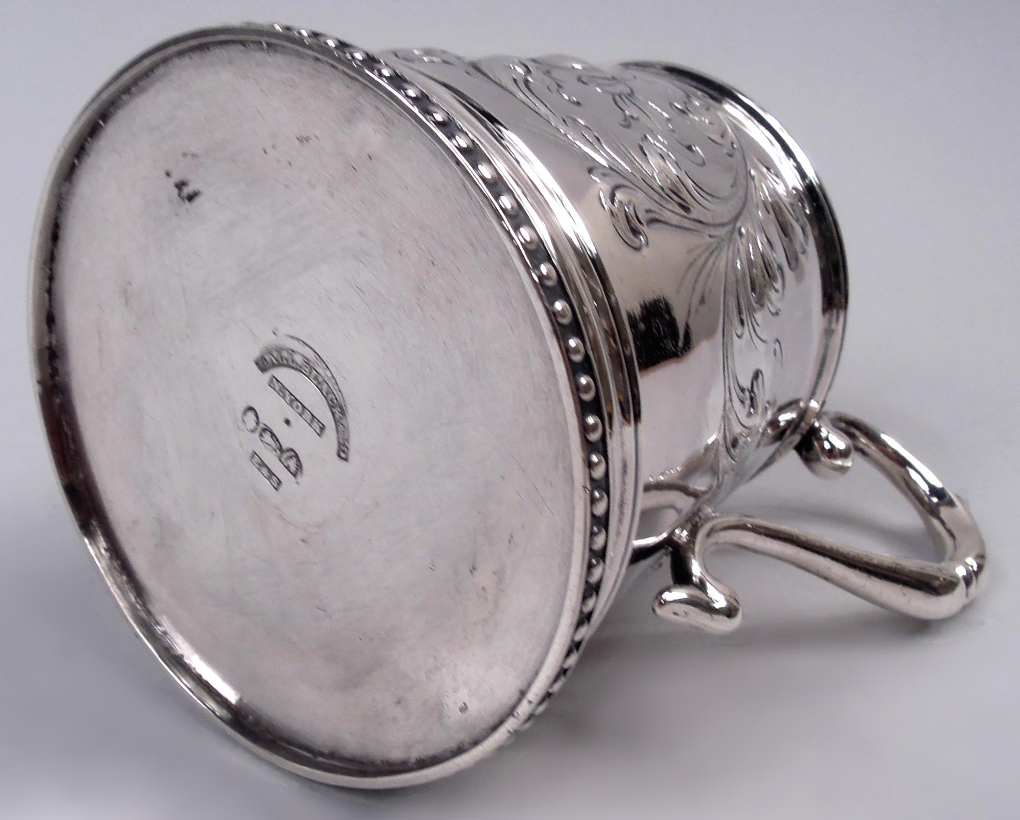 Eoff & Shepard New York viktorianischen klassischen Münze Silber Baby Cup im Angebot 2
