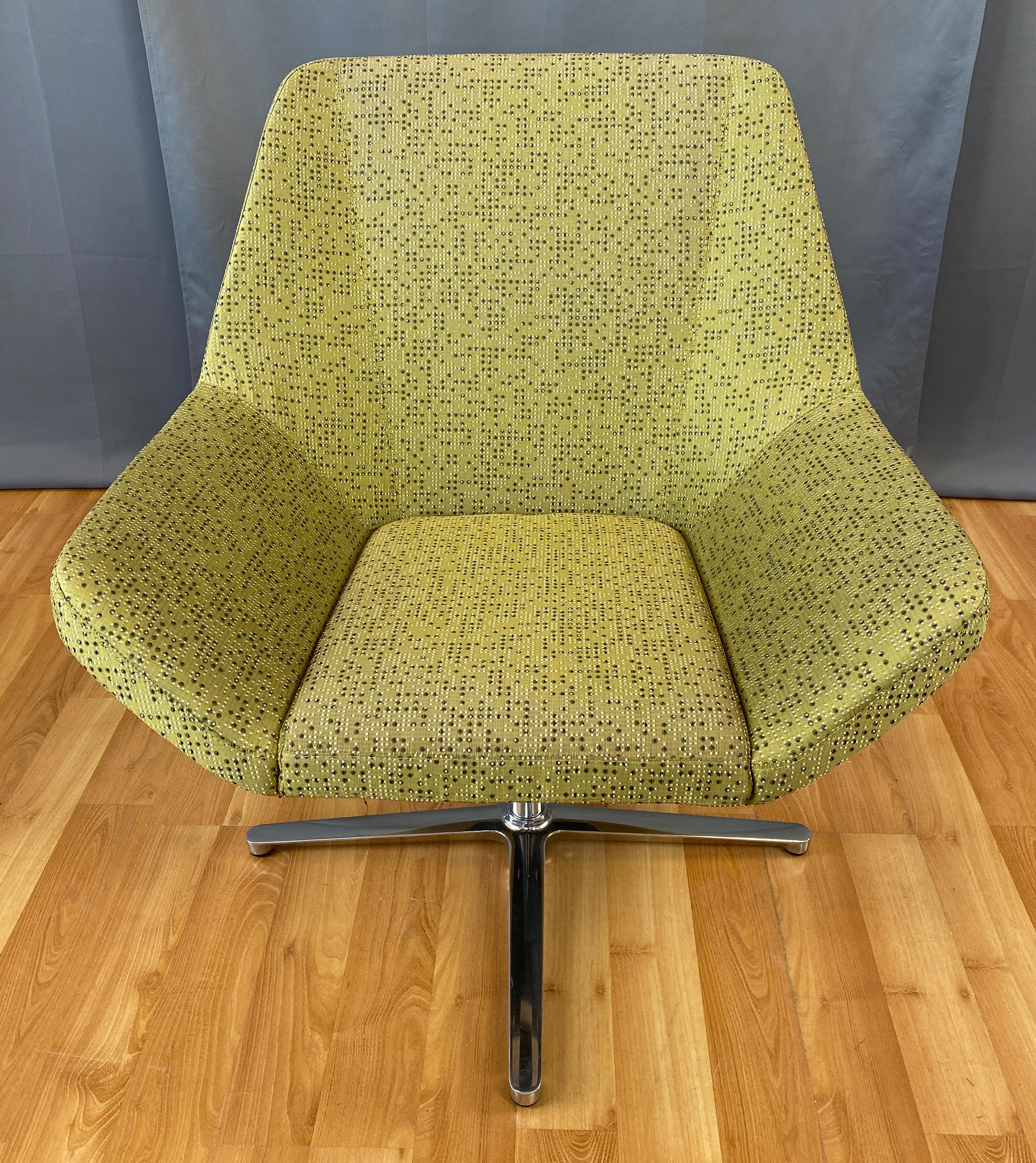Modern EOOS Designed Cahoots Relax Chair for Keilhauer in Chartreuse B