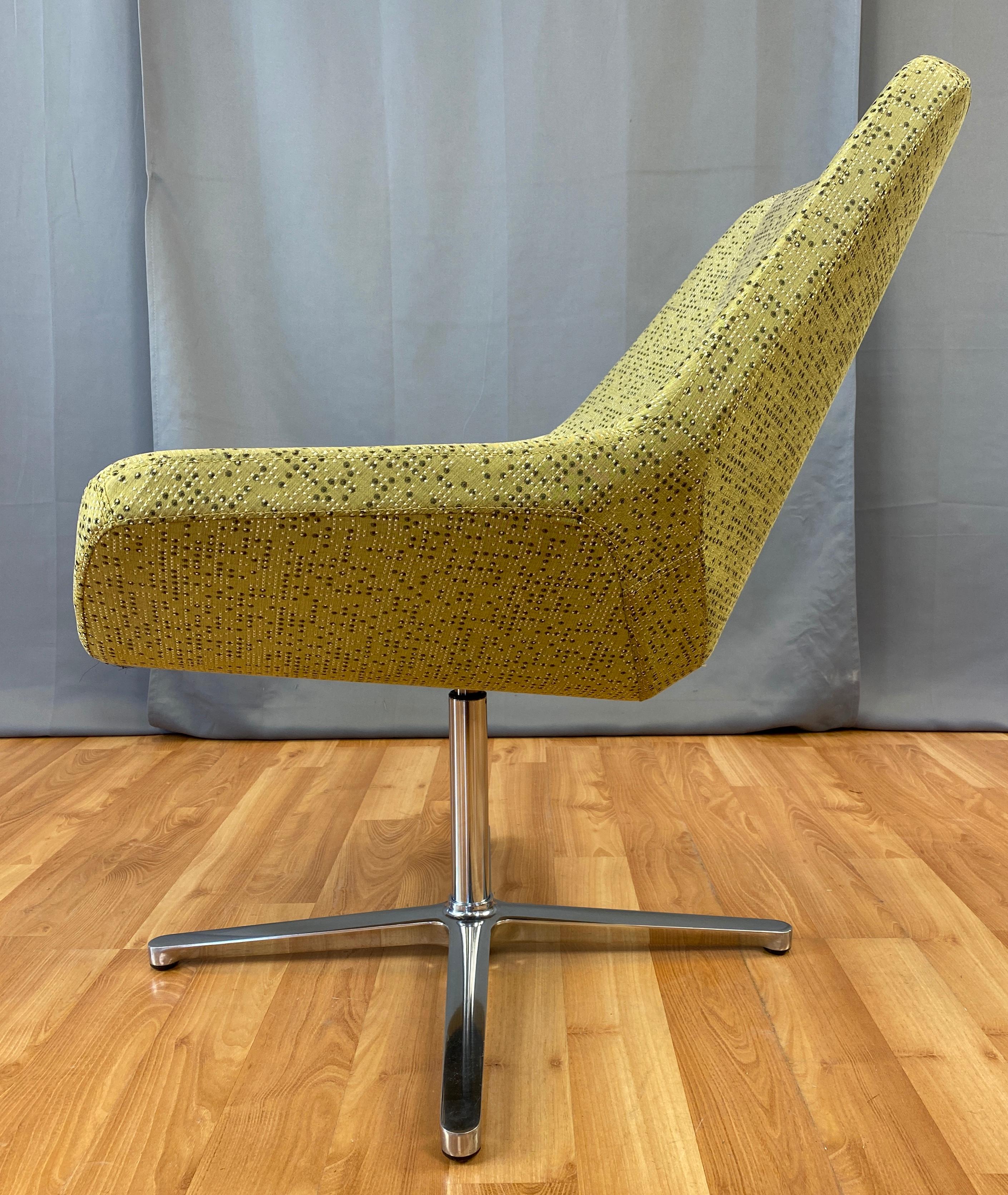 Canadian EOOS Designed Cahoots Relax Chair for Keilhauer in Chartreuse B