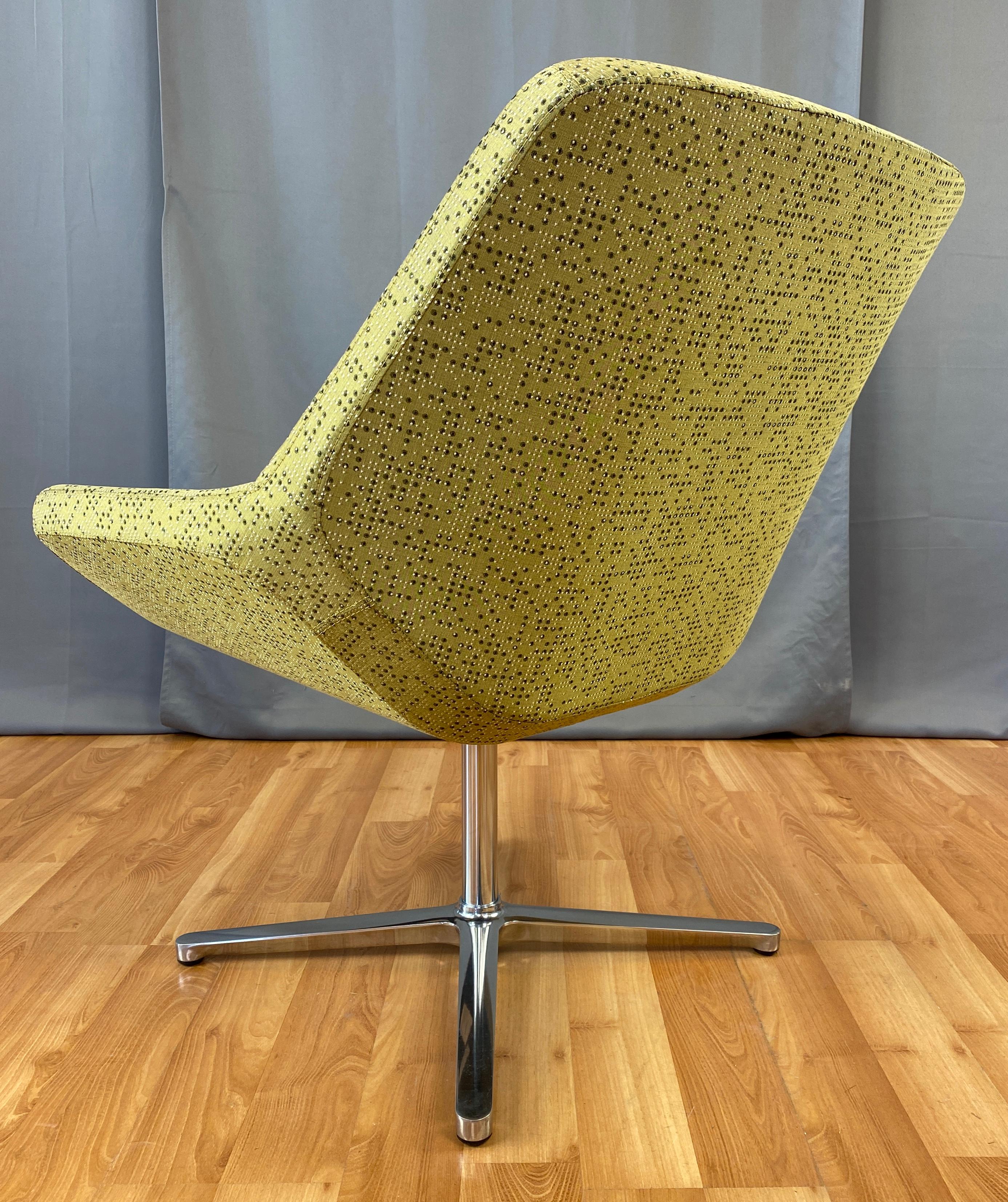 EOOS Designed Cahoots Relax Chair for Keilhauer in Chartreuse B In Good Condition In San Francisco, CA