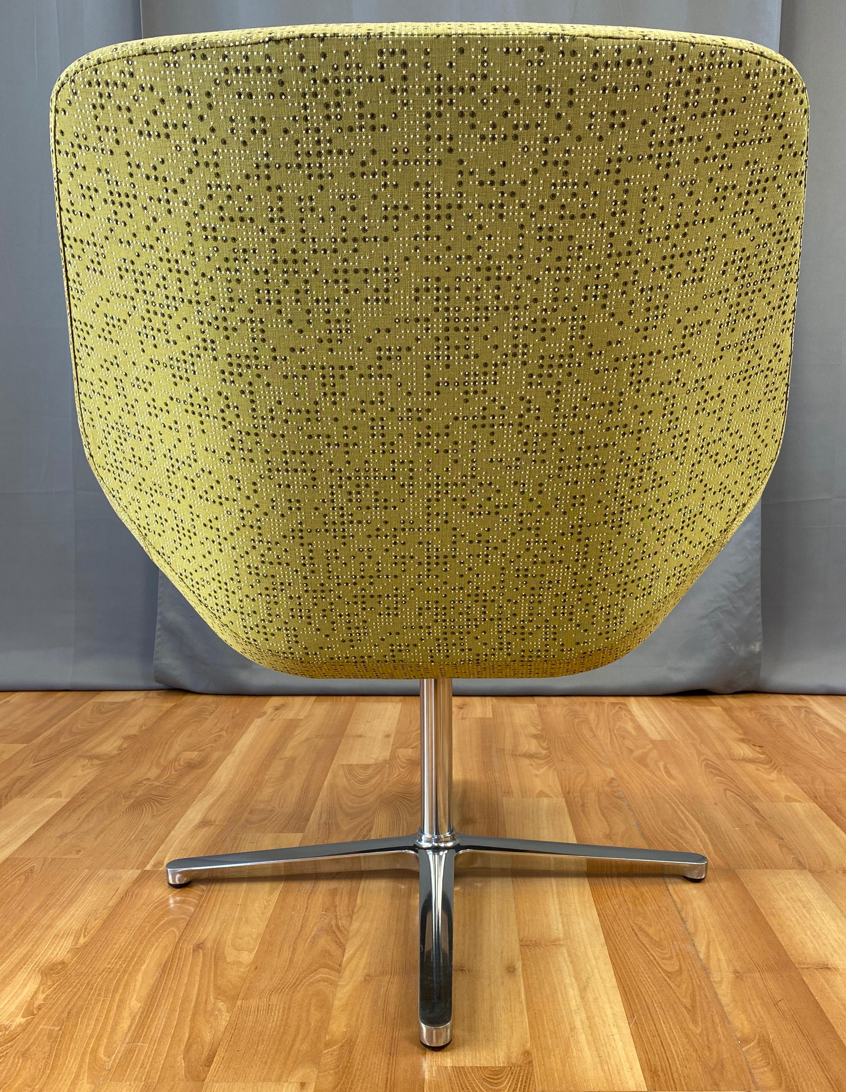 Contemporary EOOS Designed Cahoots Relax Chair for Keilhauer in Chartreuse B