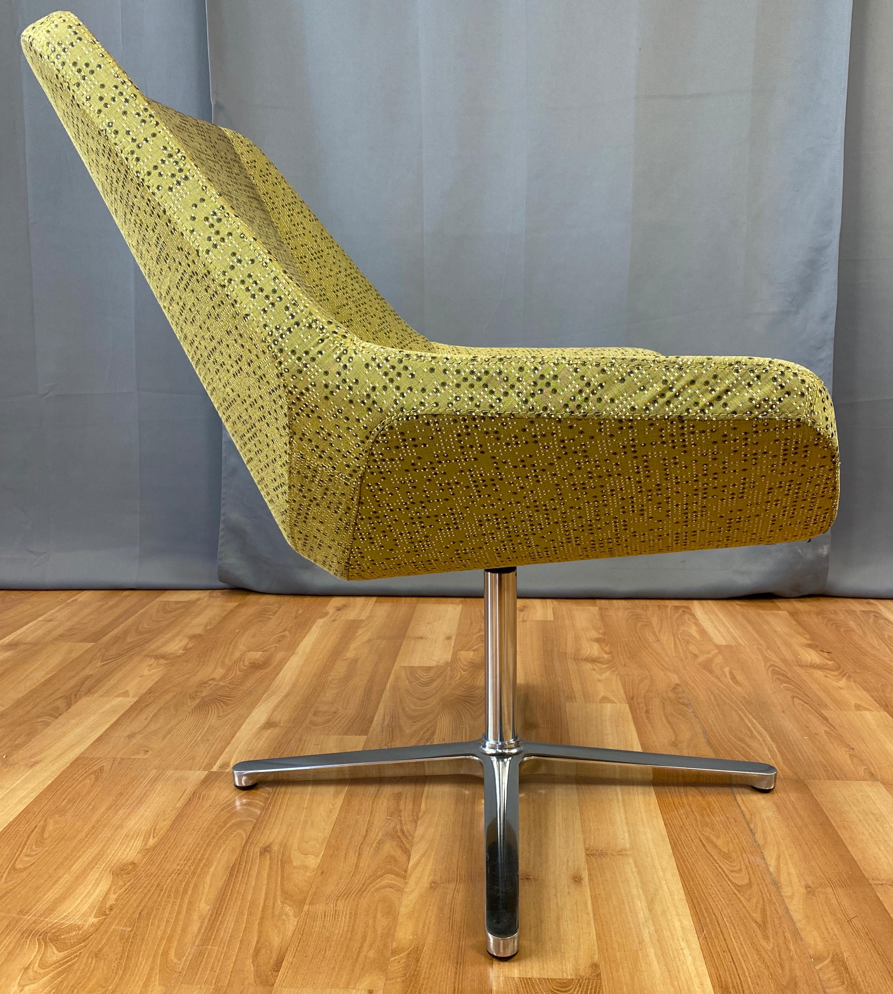 Aluminum EOOS Designed Cahoots Relax Chair for Keilhauer in Chartreuse B