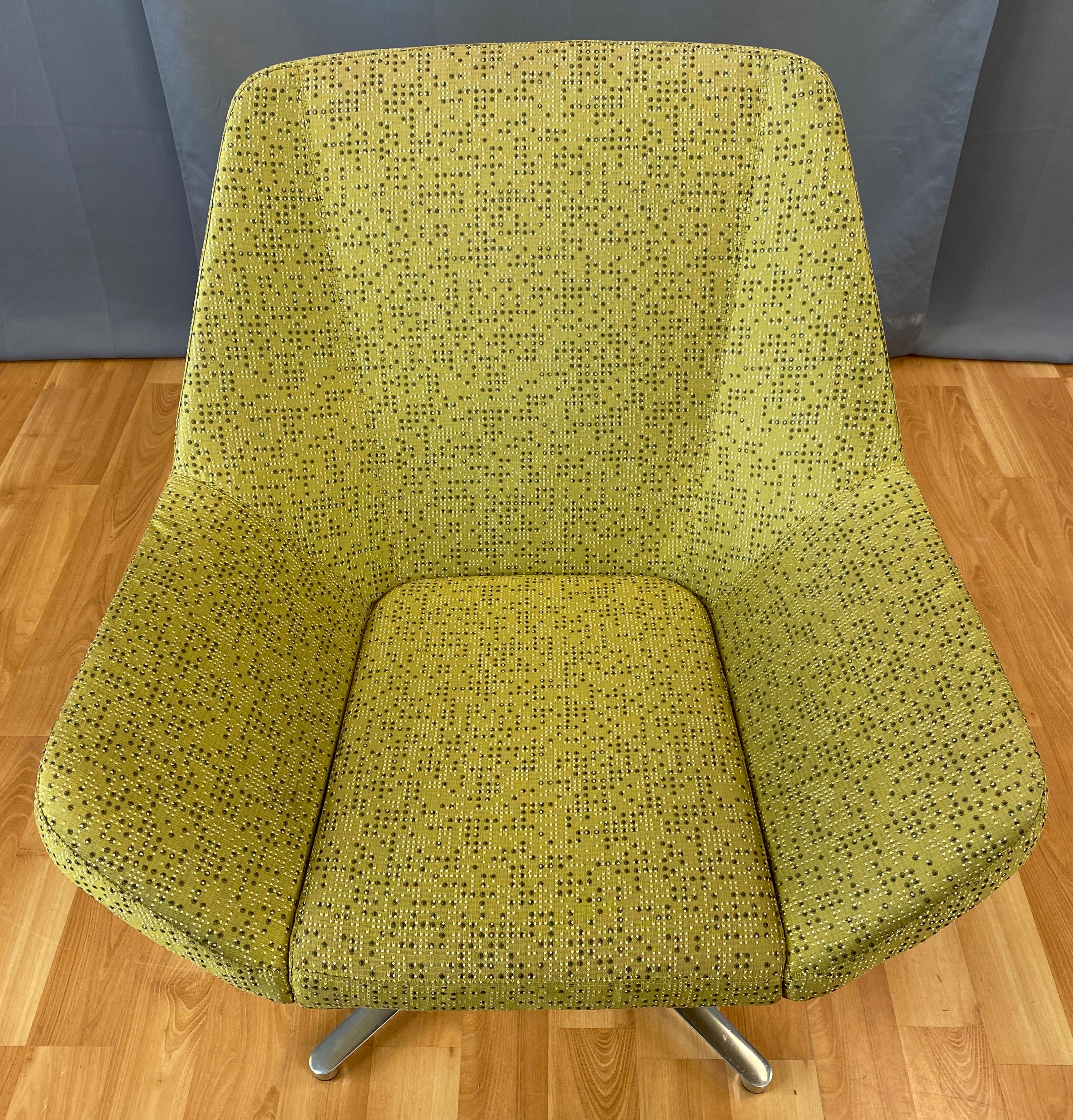 Modern EOOS designed Cahoots Relax Chair for Keilhauer in Chartreuse C