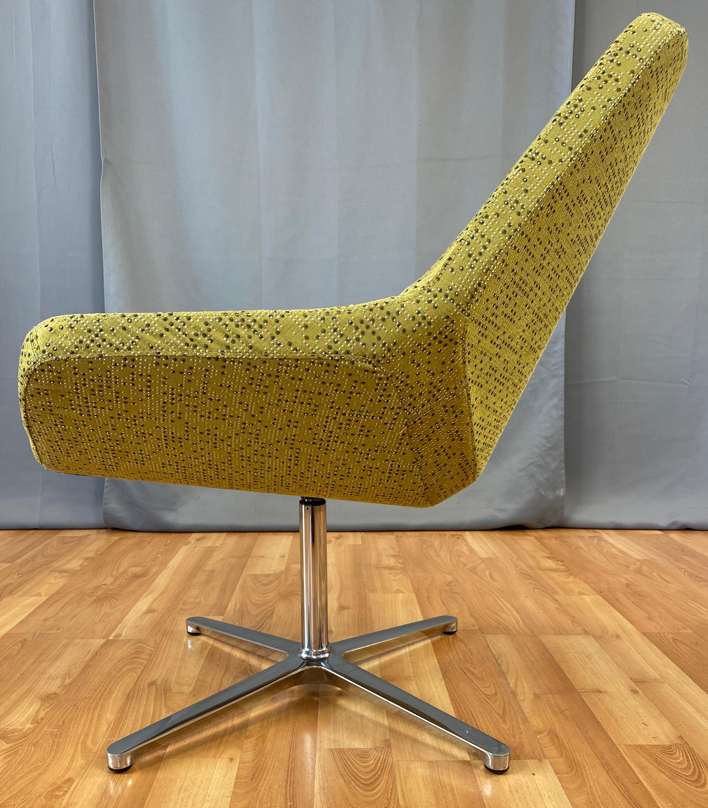 EOOS designed Cahoots Relax Chair for Keilhauer in Chartreuse C In Good Condition In San Francisco, CA