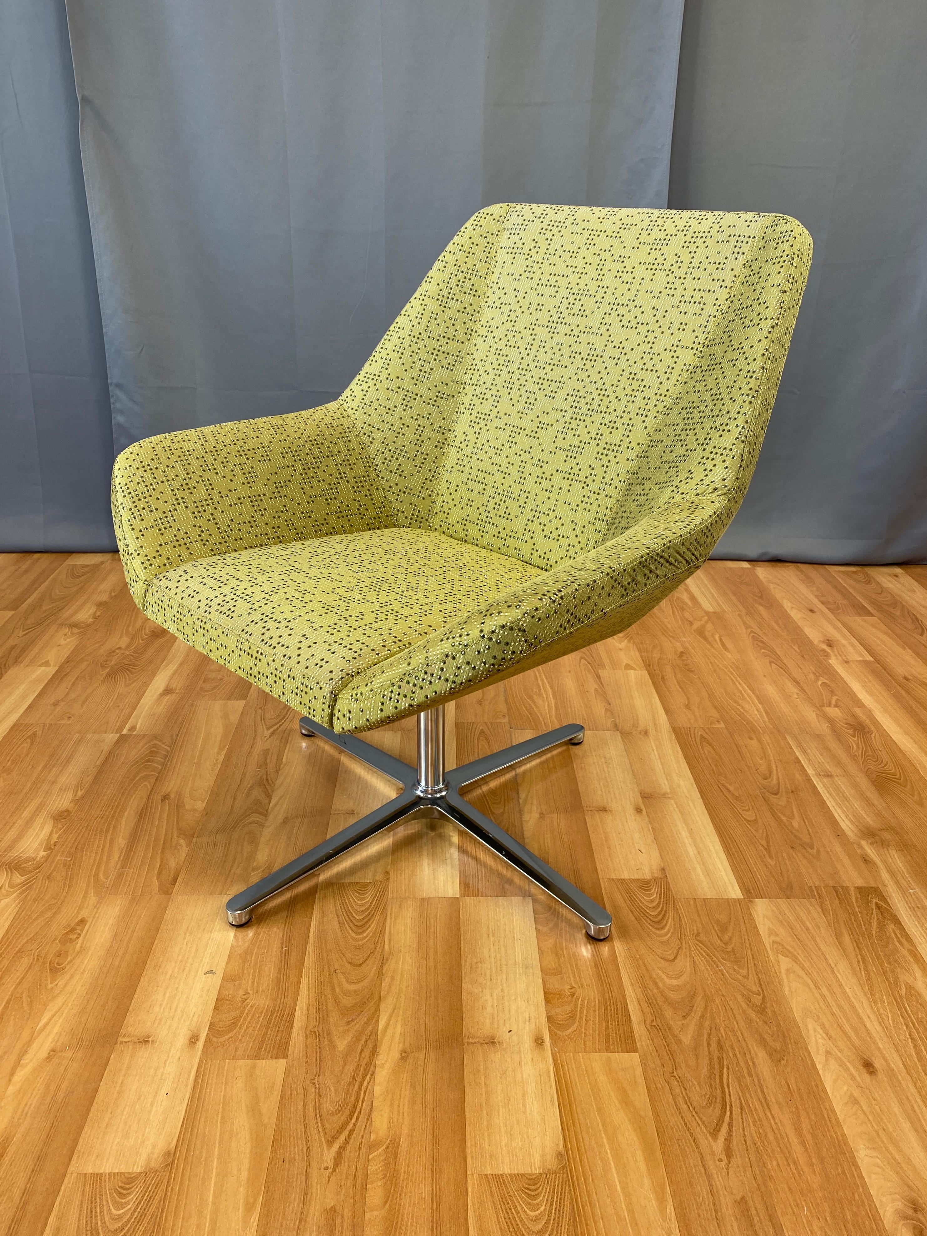 EOOS Designed Cahoots Relax Chair for Keilhauer in Chartreuse D 6