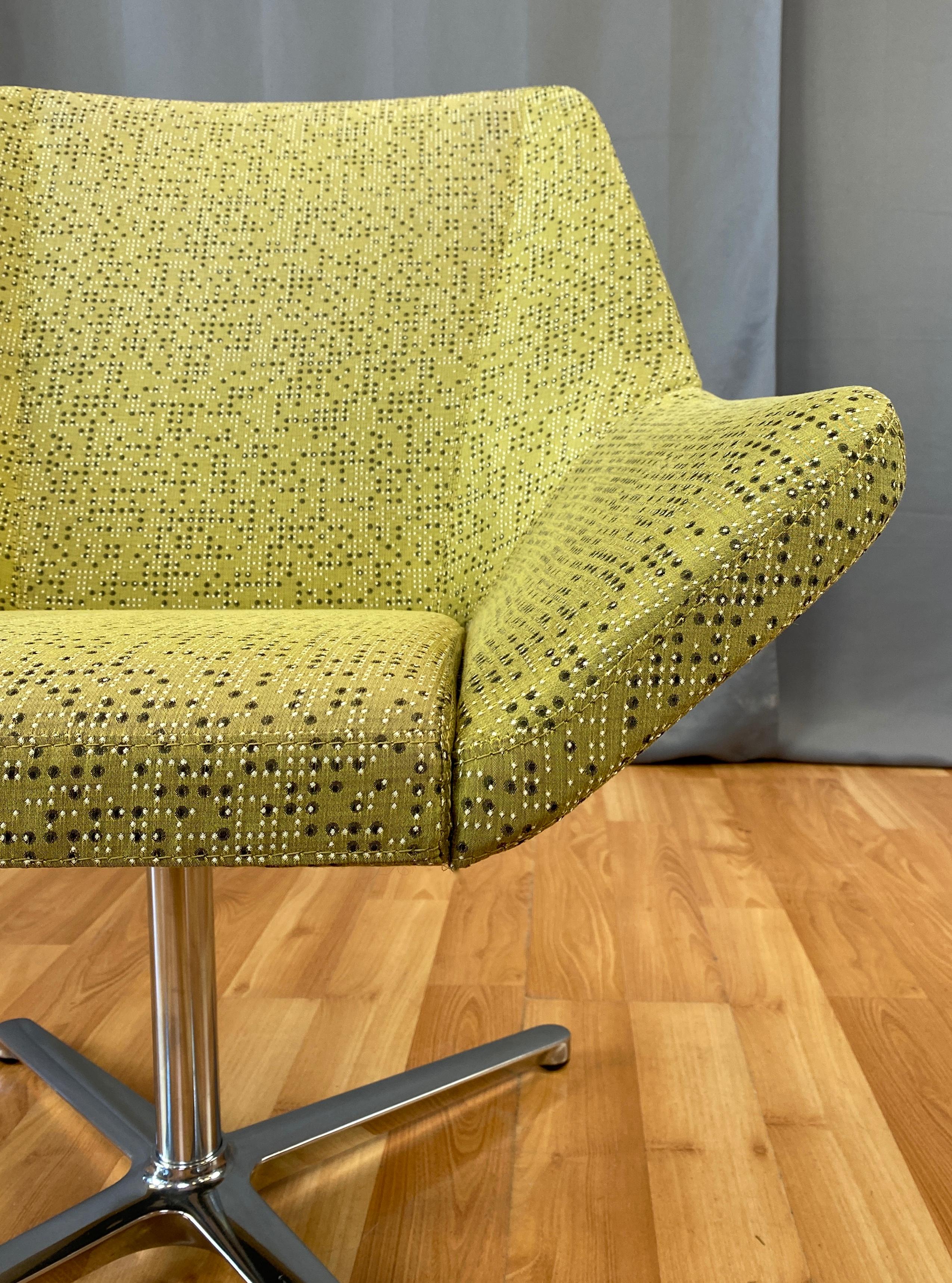 Contemporary EOOS Designed Cahoots Relax Chair for Keilhauer in Chartreuse D