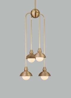 Eos Brass Dual Pendant Drop 4 by Bert Frank