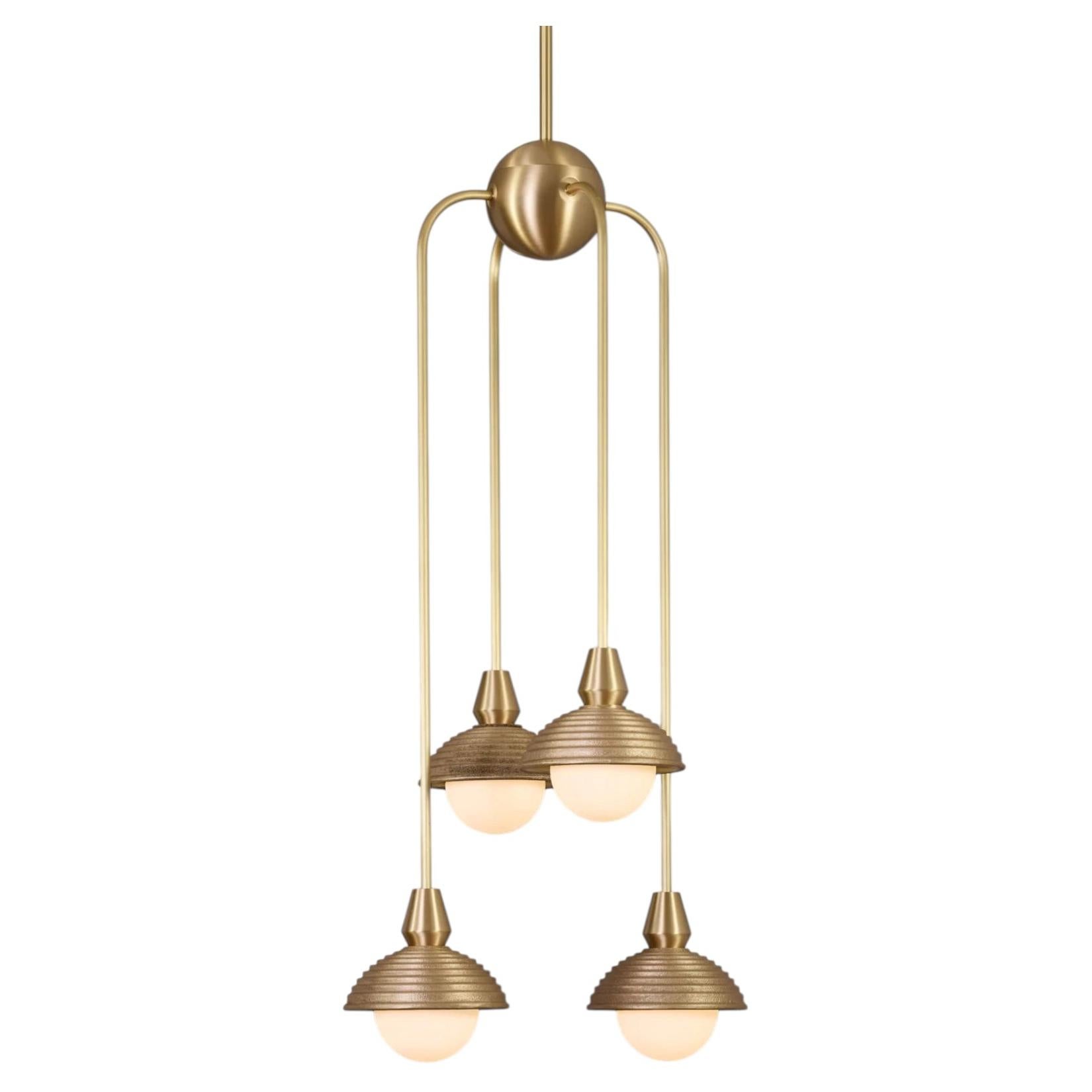 EOS Brass Dual Pendant Drop 4 di Bert Frank in vendita