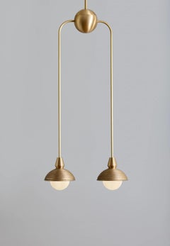 Eos Brass Long Pendant Drop 2 by Bert Frank