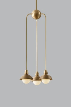 Eos Brass Long Pendant Drop 3 by Bert Frank
