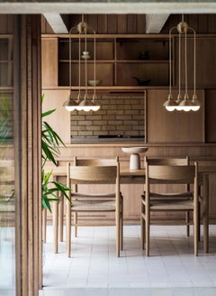 Eos Brass Long Pendant Drop 4 by Bert Frank