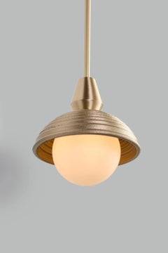 Eos Brass Single Pendant Lamp by Bert Frank