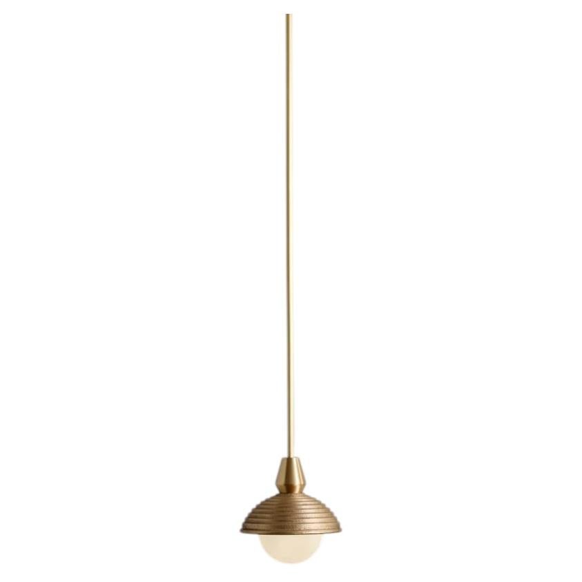 Eos Brass Single Pendant Lamp by Bert Frank