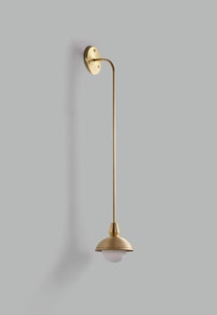 Eos Brass Wall Light Drop Long by Bert Frank